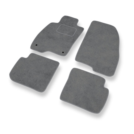 Tapis de Sol Velours adapté pour Alfa Romeo MiTo (2008-2018) - Premium tapis de voiture - gris