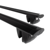 Barres de toit en aluminium adapté pour BMW X5 E70 SAV (2008-2013) - Porte-Bagages de Voiture noir - rails intégrés