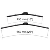 Balais d'essuie-glace de pare-brise adaptés pour Subaru Legacy V, VI Break, Berline (06.2009-2019) - balais plat