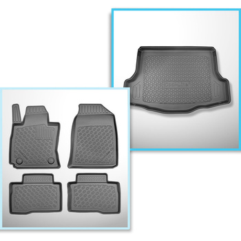 Kit tapis de coffre et tapis de voiture TPE pour: SsangYong Tivoli Grand Crossov