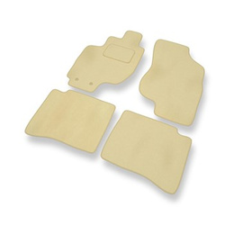 Tapis de Sol Velours adapté pour Hyundai Elantra III Liftback, Berline (2000-2006) - Premium tapis de voiture - beige