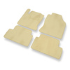 Tapis de Sol Velours adapté pour Ford Focus I (1998-2005) - Premium tapis de voiture - beige