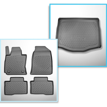 Kit tapis de coffre et tapis de voiture TPE pour: SsangYong Tivoli Grand SUV (06
