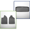 Kit tapis de coffre et tapis de voiture TPE pour: Aixam Crossline Crossover (10.2016-....) - solo anteriori