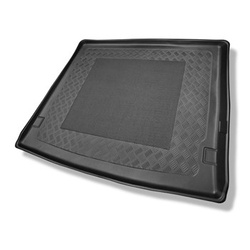 Tapis de coffre adapté pour Volkswagen Multivan T6 L2 Van (06.2015-2021) - bac de coffre - protection de coffre voiture - empattement long; derriere 3e rangée de sieges; taille du tapis 124 cm large x 100 cm long