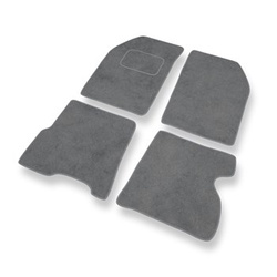 Tapis de Sol Velours adapté pour Renault Kangoo I Van (1997-2007) - Premium tapis de voiture - gris
