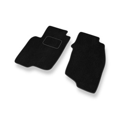 Tapis de Sol Velours adapté pour Mitsubishi Space Star I Monospace (1999-2006) - Premium tapis de voiture - noir