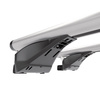 Barres de toit en aluminium adapté pour Suzuki SX4 S-Cross Crossover (2014-2021) - Porte-Bagages de Voiture argent - rails intégrés