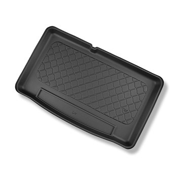 Tapis de coffre adapté pour Volkswagen e-up! Hayon (09.2019-....) - bac de coffre - protection de coffre voiture - coffre inférieur; plancher amovible en la position la plus basse