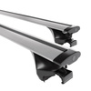 Barres de toit en aluminium adapté pour Audi A4 B9 Allroad (2016-2024) - Porte-Bagages de Voiture argent - rails