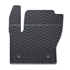 Tapis de sol en caoutchouc adapté pour Ford Kuga II SUV (2012-2019) - tapis de voiture - noir - 4 pcs.