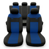Housses de siège adaptées pour Audi A4 B5, B6, B7, B8, B9 (1995-2024) - housse siege voiture universelles - couverture siege - RSL-BL