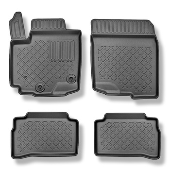 Tapis de sol en TPE adapté pour Suzuki Vitara 1.5 Strong Hybrid SUV (03.2022-....) - tapis de voiture - noir