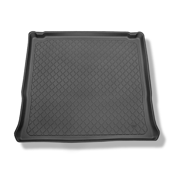 Tapis de coffre adapté pour Opel Vivaro B Van (09.2014-02.2019) - bac de coffre - protection de coffre voiture - version pour le transport de passagers (break / tour); derriere 3e rangée de sieges; version longue (Long); sièges non coulissants, montés sur