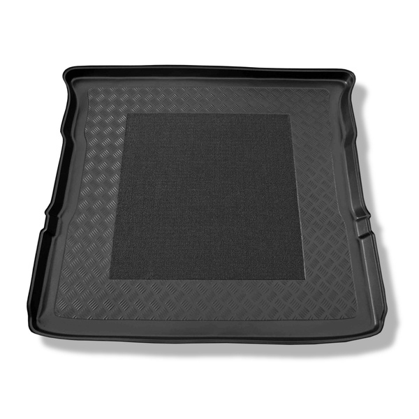 Tapis de coffre adapté pour Kia Carnival II Monospace (2006-2014) - bac de coffre - protection de coffre voiture - 3e rangée de sieges démontée