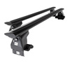 Barres de toit en aluminium adapté pour Kia Rio mk I Break (2000-2005) - Porte-Bagages de Voiture noir - toit normal