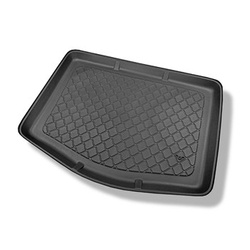 Tapis de coffre adapté pour Ford C-MAX II Monospace (11.2010-06.2019) - bac de coffre - protection de coffre voiture - avec roue de secours à usage temporaire