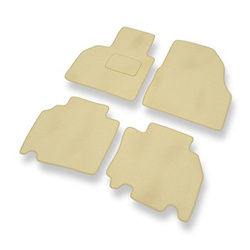 Tapis de Sol Velours adapté pour Renault Kangoo II Van (2012-2021) - Premium tapis de voiture - beige