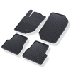Tapis de sol en caoutchouc adapté pour Opel Corsa F Hayon (2019-....) - tapis de voiture - noir - 4 pcs.