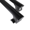 Barres de toit en aluminium adapté pour Renault Trafic Van (2007-2014) - Porte-Bagages de Voiture noir - points de montage - (suivant le modèle de voiture ils peuvent se situer à différents endroits)