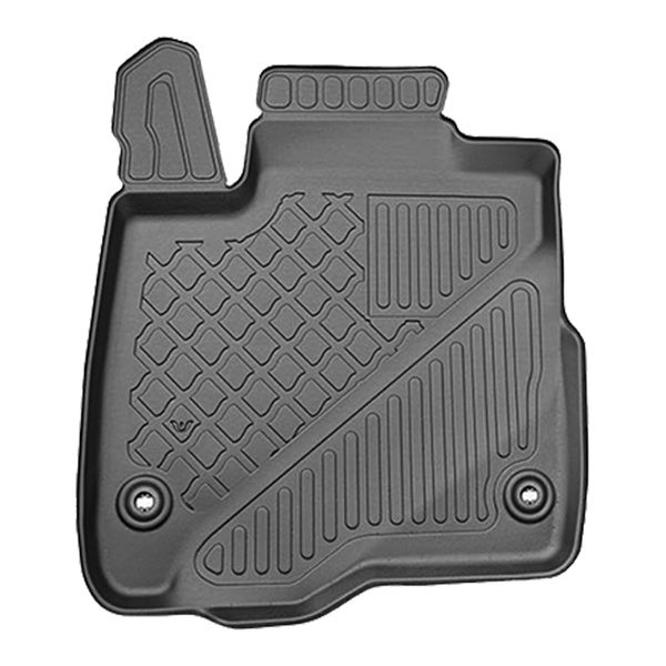 Tapis de sol en TPE adapté pour Honda CR-V VI Plug-in Hybrid (e:PHEV) SUV (08.2023-....) - tapis de voiture - noir