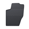 Tapis de sol en caoutchouc adapté pour Peugeot 307 I Break, Hayon, Cabriolet, Berline, SW (2001-2007) - tapis de voiture - noir - 4 pcs.