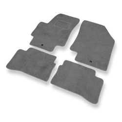 Tapis de Sol Velours adapté pour Hyundai Accent III Berline (2006-2011) - Premium tapis de voiture - gris