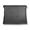 Tapis de coffre adapté pour Opel Combo D Tour Van (01.2012-12.2017) - bac de coffre - protection de coffre voiture - 5 places; voitures avec préparation pour le plancher amovible du coffre