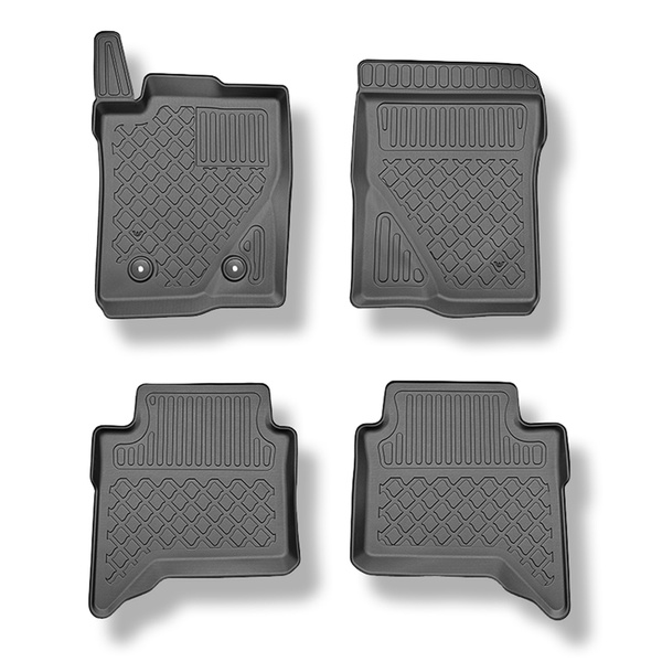 Tapis de sol en TPE adapté pour Ford Ranger Pick-Up (11.2022-....) - tapis de voiture - noir