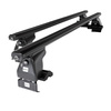 Barres de toit en aluminium adapté pour Kia Spectra Hayon (2004-2009) - Porte-Bagages de Voiture noir - toit normal