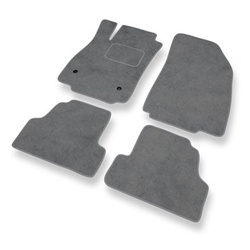 Tapis de Sol Velours adapté pour Opel Mokka SUV (2012-2019) - Premium tapis de voiture - gris