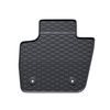 Tapis de sol en caoutchouc adapté pour Ford Mondeo V Hayon, Break, Berline (2014-2021) - tapis de voiture - noir - 4 pcs.