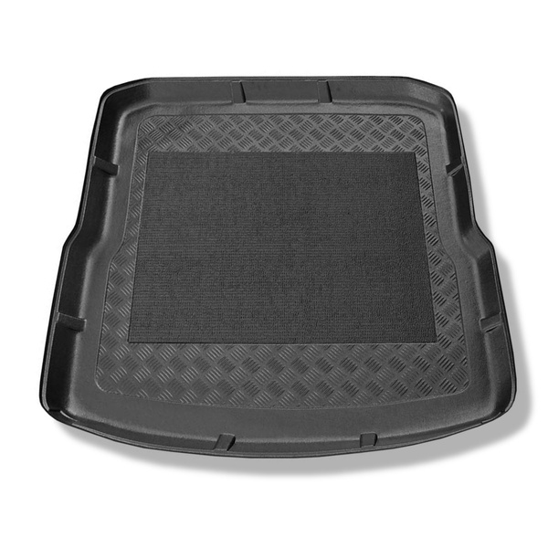 Tapis de coffre adapté pour Skoda Superb II 3T Break (11.2009-08.2015) - bac de coffre - protection de coffre voiture - sur le coffre inférieur et supérieur