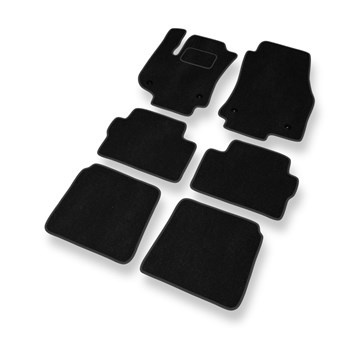 Tapis de Sol Velours adapté pour Opel Zafira B (2005-2012) - Premium tapis de voiture - noir