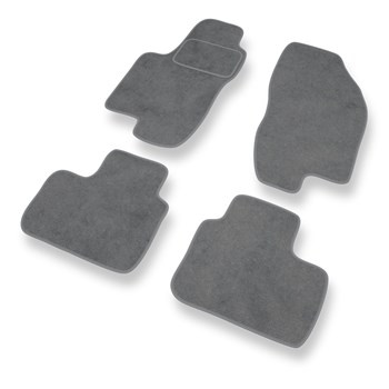 Tapis de Sol Velours adapté pour Alfa Romeo 156 I (1997-2003) - Premium tapis de voiture - gris