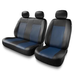 Housses de siège adaptées pour Renault Trafic III, IV, V, VI (1994-....) - housse siege voiture universelles - couverture siege - BC-BL
