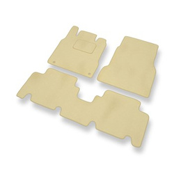 Tapis de Sol Velours adapté pour Mercedes-Benz Classe A W168 Hayon (1997-2004) version longue - Premium tapis de voiture - beige