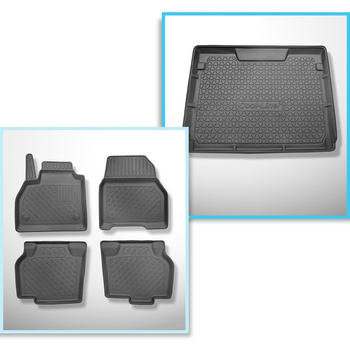 Kit tapis de coffre et tapis de voiture TPE pour: Renault Kangoo II Van (01.2008