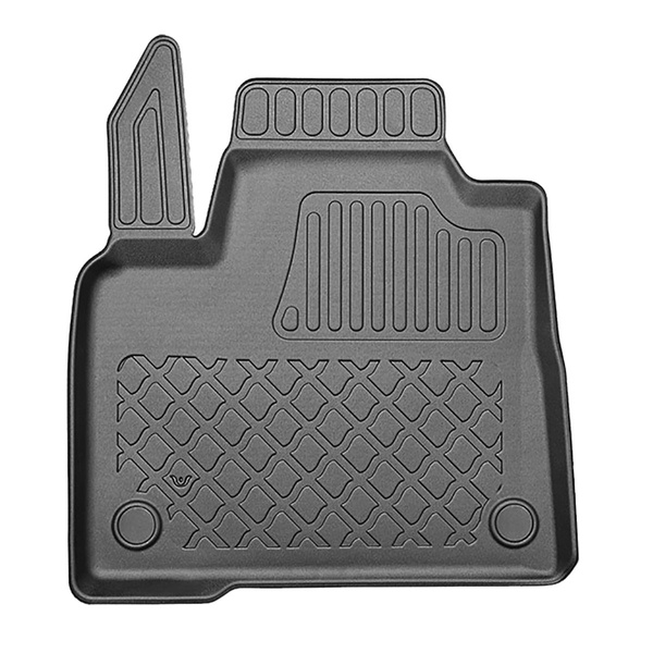 Tapis de sol en TPE adapté pour Nissan Townstar Break, Van (01.2022-....) - empattement court et long; pas pour la version électrique - tapis de voiture - noir