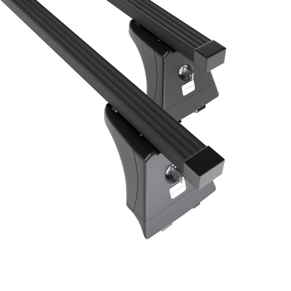 Barres de toit en acier adapté pour Hyundai i30 II SW (2012-2017) - Porte-Bagages de Voiture noir - rails intégrés