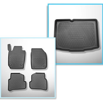 Kit tapis de coffre et tapis de voiture TPE PREMIUM pour: Skoda Fabia III NJ Hayon (11.2014-08.2021)