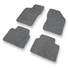 Tapis de Sol Velours adapté pour Alfa Romeo 155 (1992-1998) - Premium tapis de voiture - gris