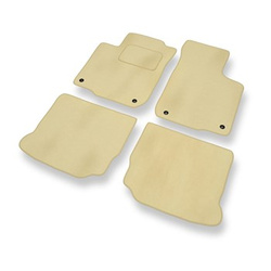 Tapis de Sol Velours adapté pour Volkswagen Bora I Berline, SW (1998-2005) - Premium tapis de voiture - beige