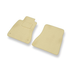 Tapis de Sol Velours adapté pour Lexus IS II XE20 Berline (2005-2012) - Premium tapis de voiture - beige