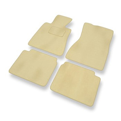 Tapis de Sol Velours adapté pour Lexus LS II XF20 Berline (1994-2000) - Premium tapis de voiture - beige
