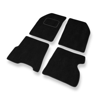 Tapis de Sol Velours adapté pour Renault Kangoo I (1997-2007) - Premium tapis de voiture - noir