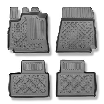 Tapis de sol en TPE adapté pour Renault Arkana E-Tech Hybrid SUV (03.2021-....) - tapis de voiture - noir