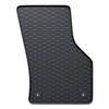 Tapis de sol en caoutchouc adapté pour Skoda Superb III (2015-2023) - tapis de voiture - noir