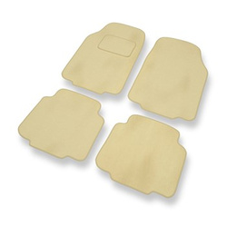 Tapis de Sol Velours adapté pour Subaru Justy IV Hayon (2007-2010) - Premium tapis de voiture - beige