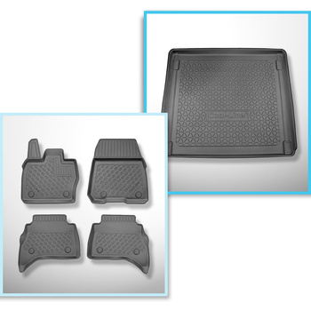 Kit tapis de coffre et tapis de voiture TPE pour: Land Rover Range Rover Sport I